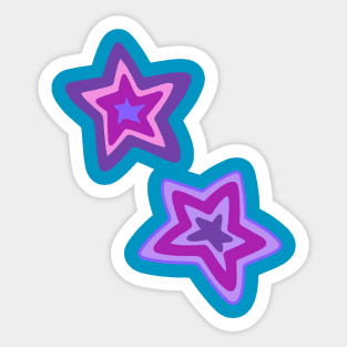 Purple Stars Sticker